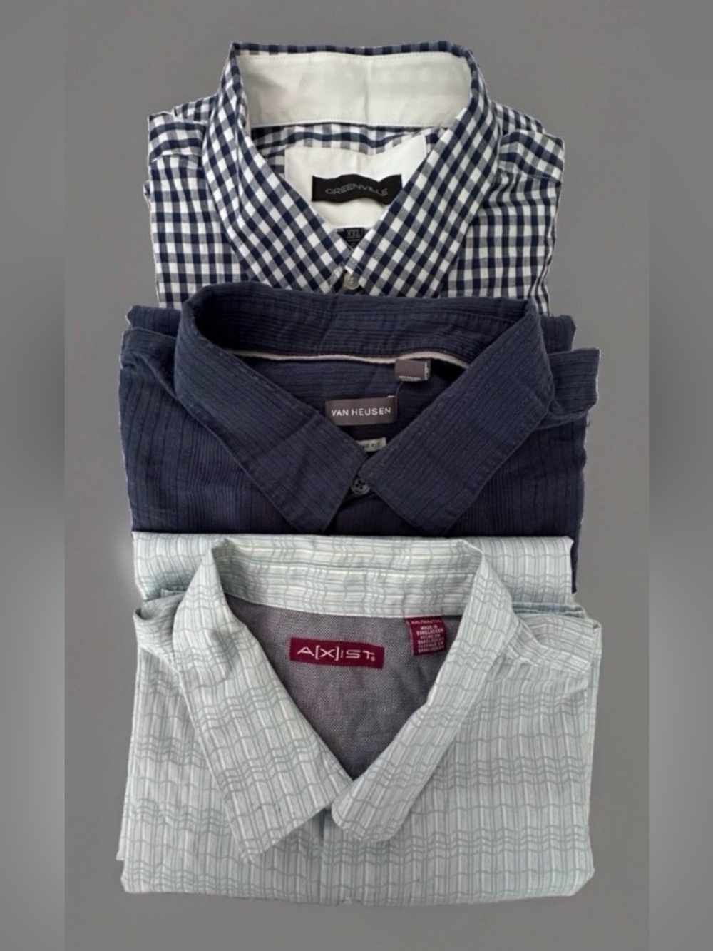 Greenville Van Heusen A[X]IST Men's XXL Button-Down Shirt Bundle
